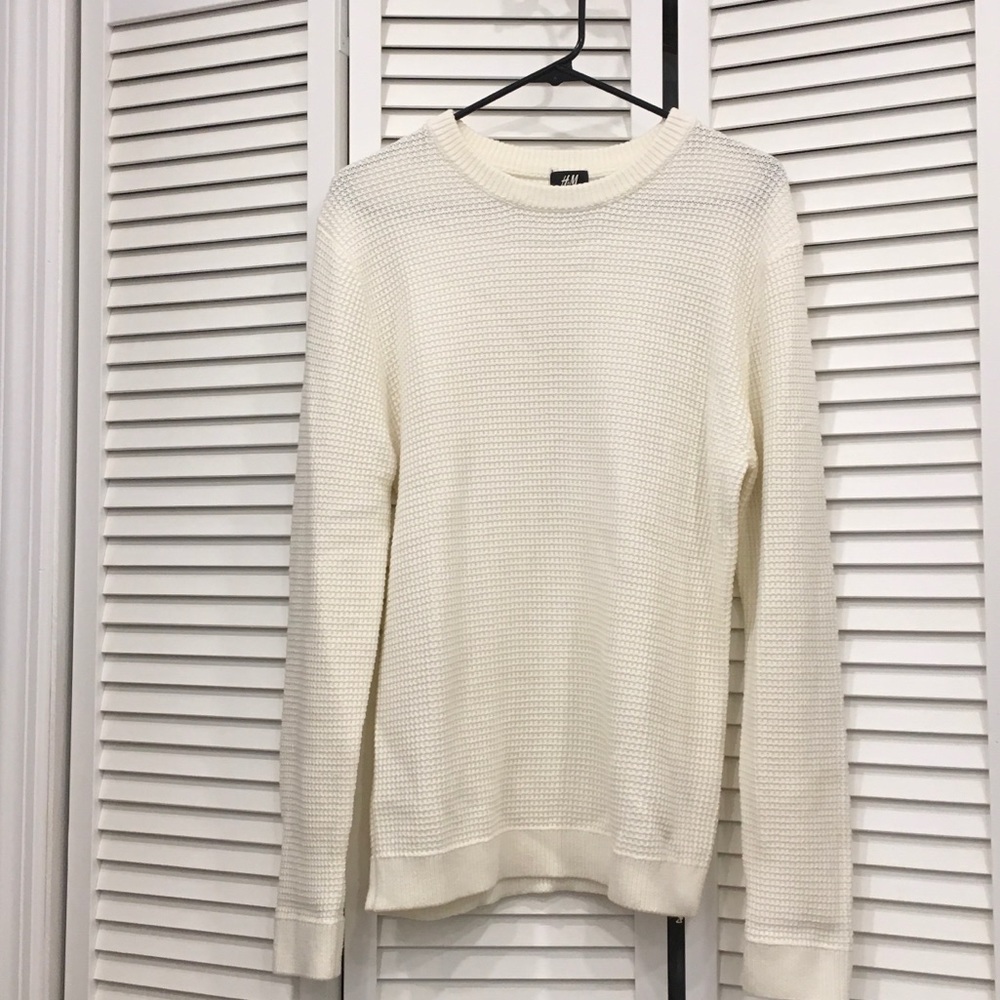 White Thermal Pullover