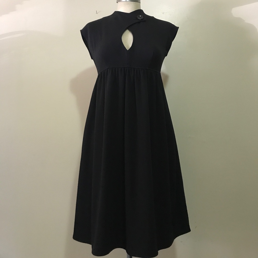 Black Empire Waist Dress