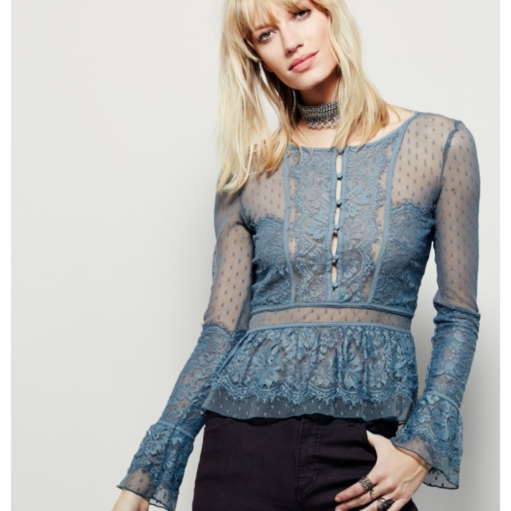Free People Penelope Lace Top