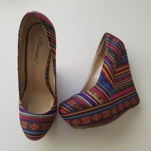 Gorgeous colorful wedges