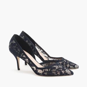 J.Crew Colette D'orsay pumps heels navy, size 8