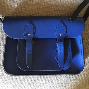 Cambridge satchel in cobalt blue 11 inch