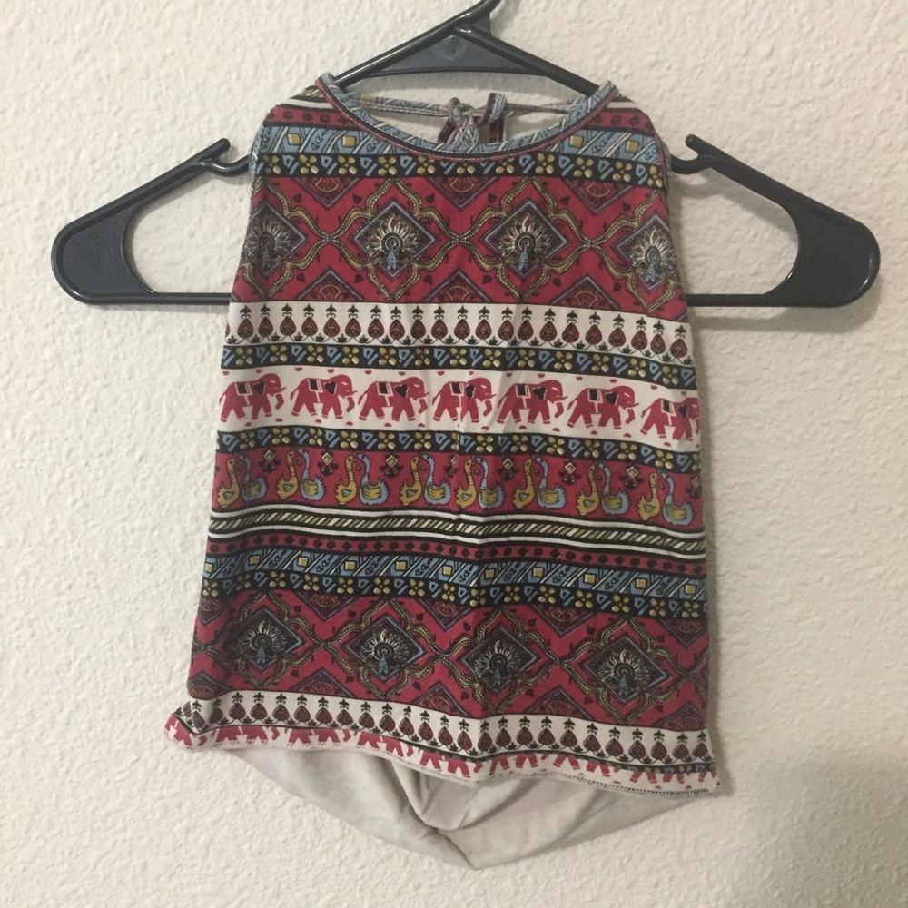 UO patterned halter top