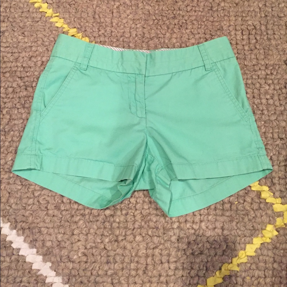J Crew Mint Green Chino Short 00