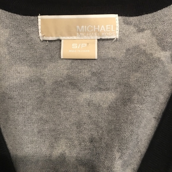 Sold Michael Kors Gray Leopard Cardigan - Picture 3 of 5