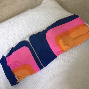 Fun, neon bandeau bikini top