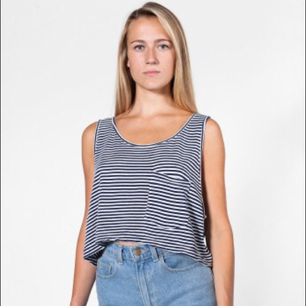 American Apperal striped tank top