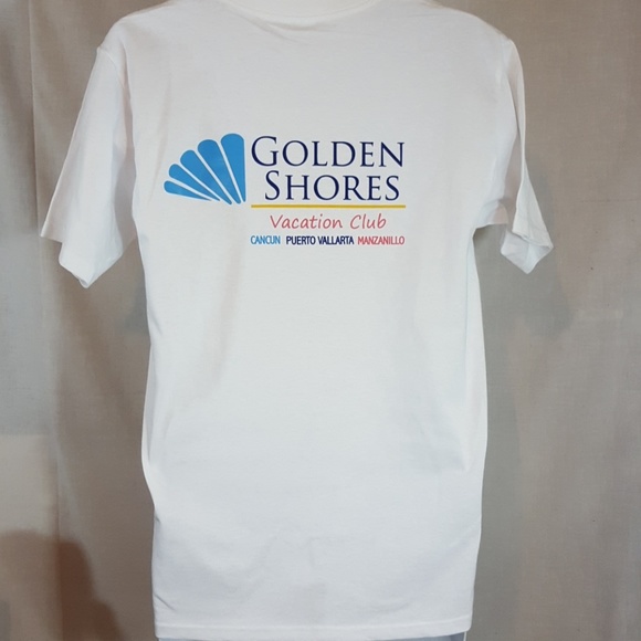 Golden shores vacation club puerto Vallarta white medium tshirt - Picture 1 of 2