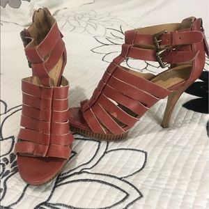 Nine West sandals , Coral, size 6, used only once