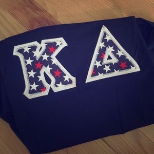 Kappa Delta KD letter shirt