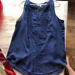 Navy Top with tank top included