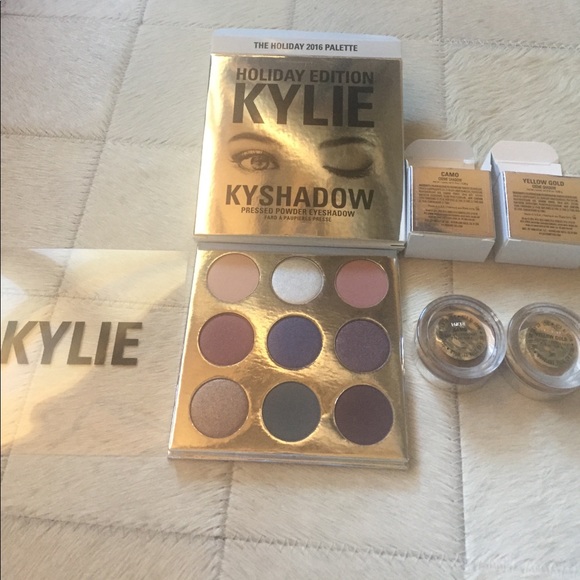 Kylie cosmetics eyeshadow palette, creme shadows