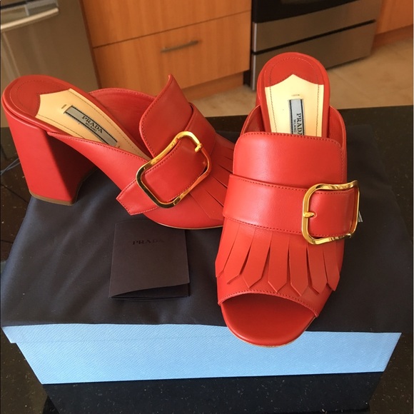 BRAND NEW Prada leather mules - Picture 3 of 6