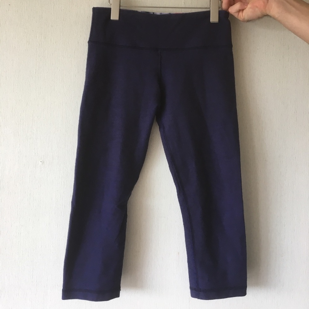 Lululemon Athletica Wunder Unders Navy Denim sz 6