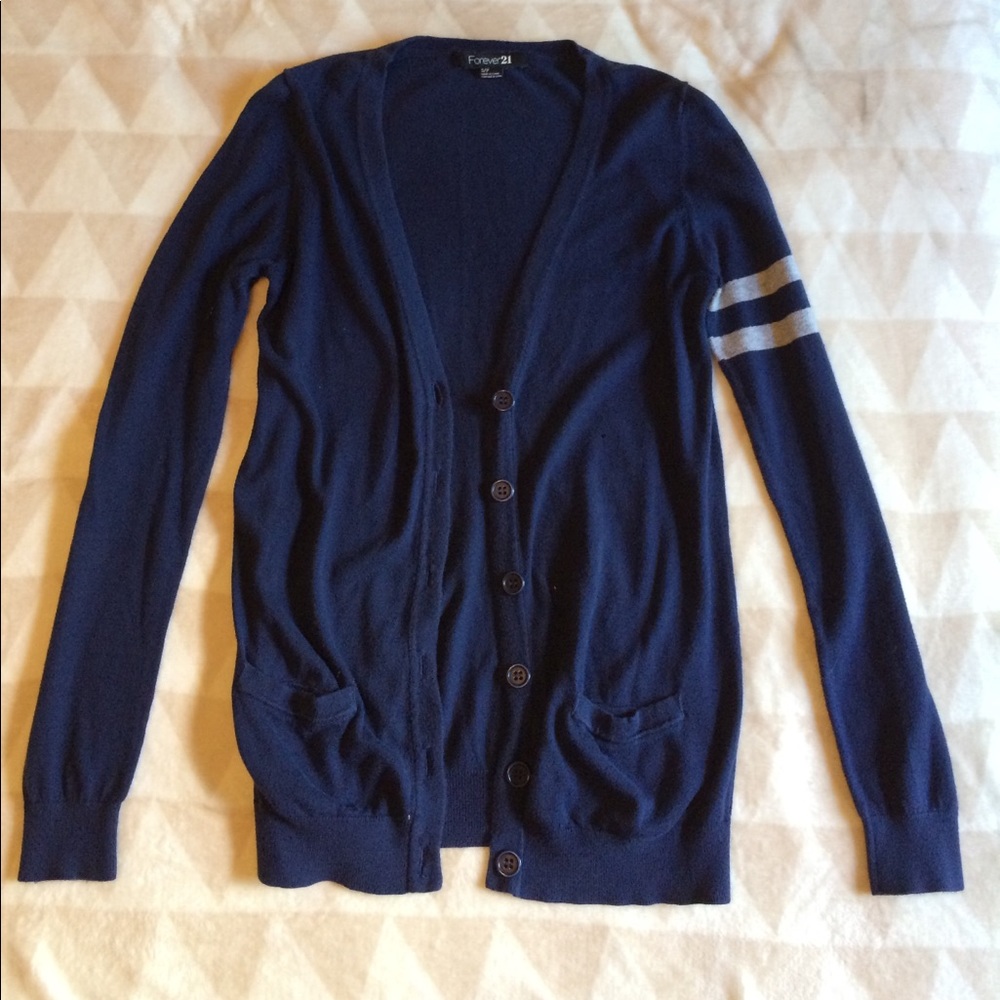 Forever 21 Navy Cardigan