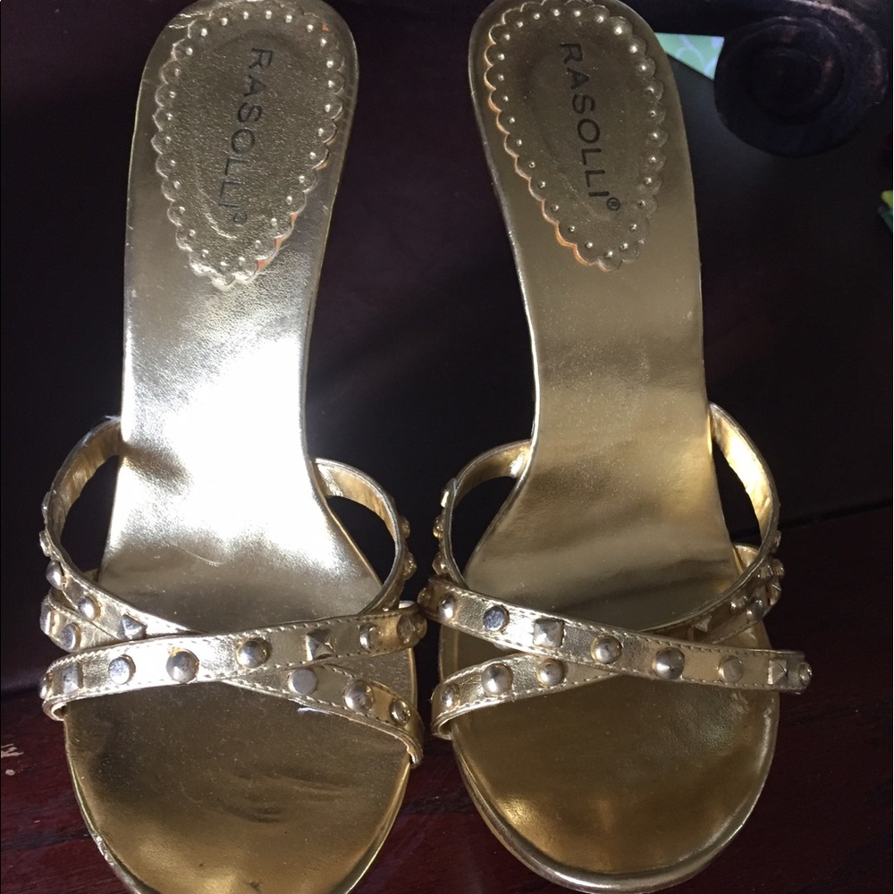 Gold sandals