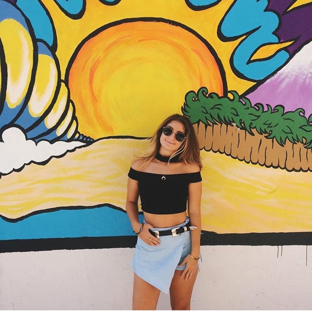 LF Black Off the Shoulder Choker Top
