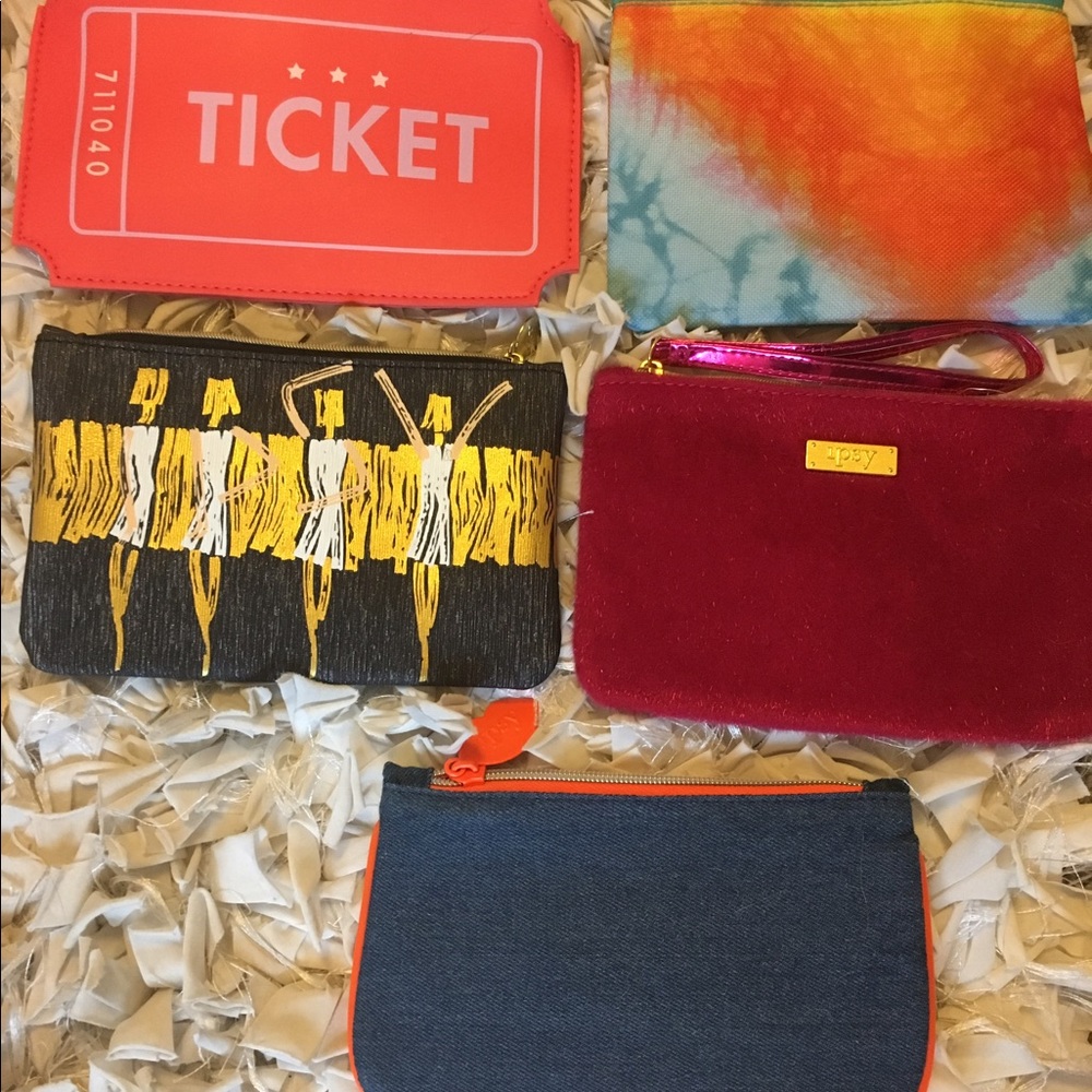 Five Ipsy makeup bags!