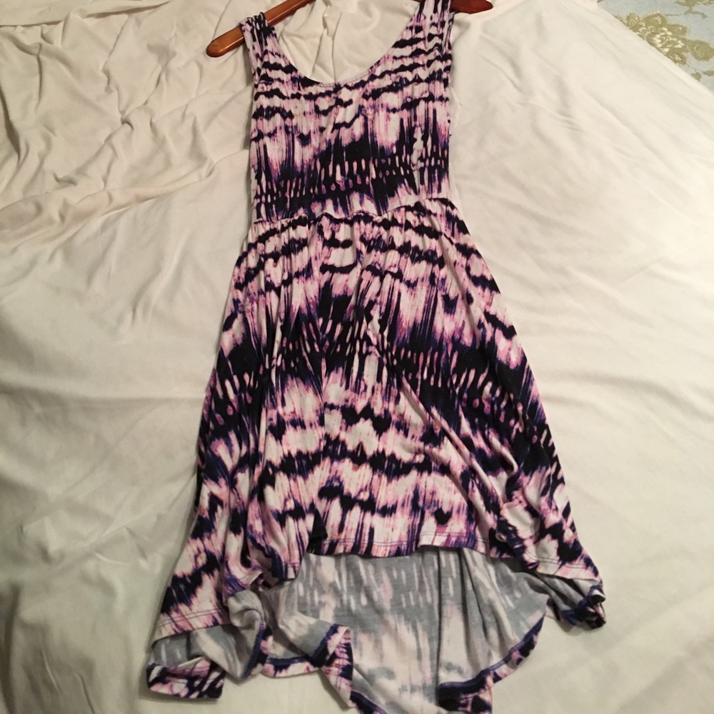 Backout, hi-low, sleeveless, mini dress