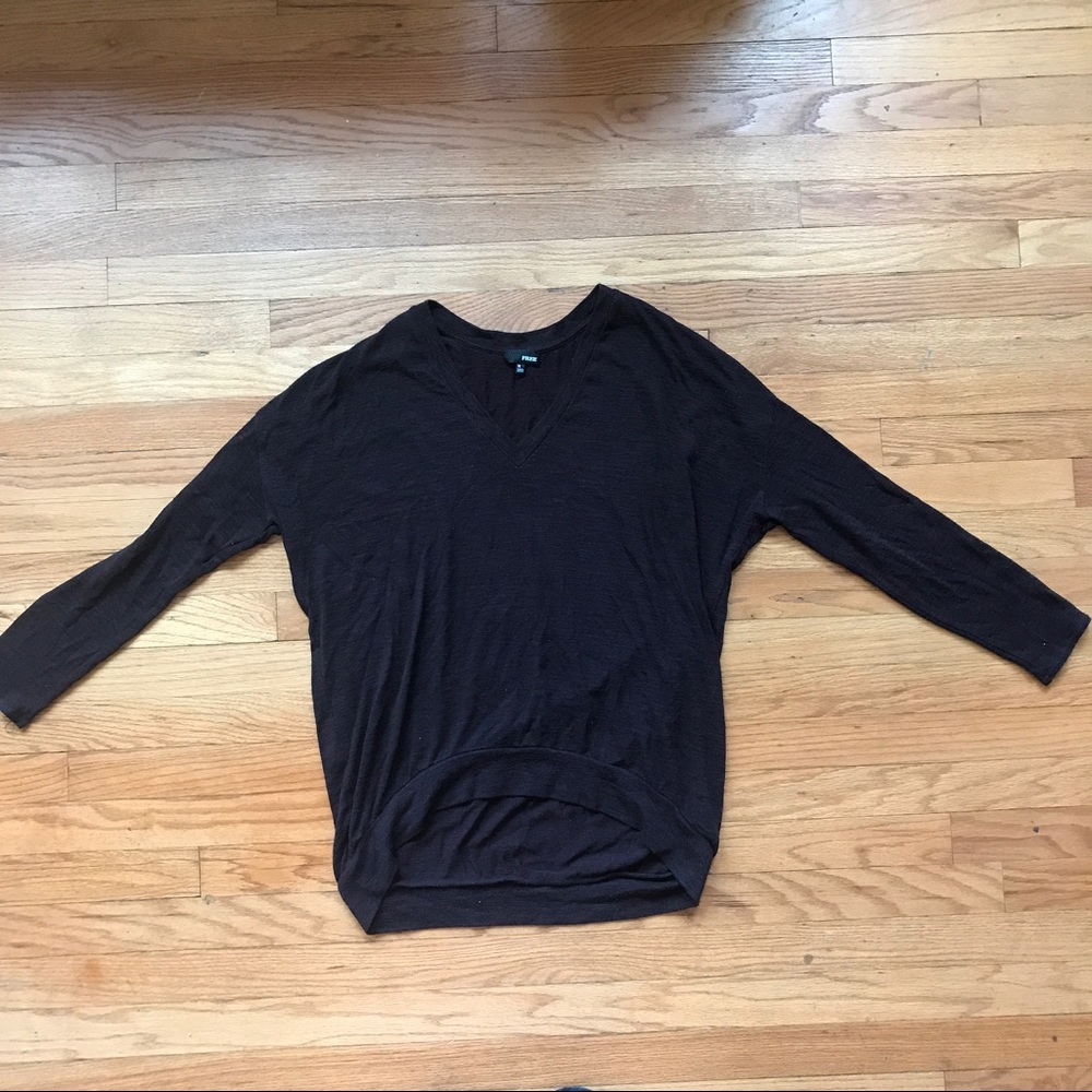 Maroon V Neck Long Sleeve 🍁