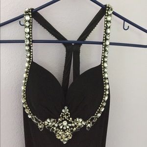 Floor-length Black Gown