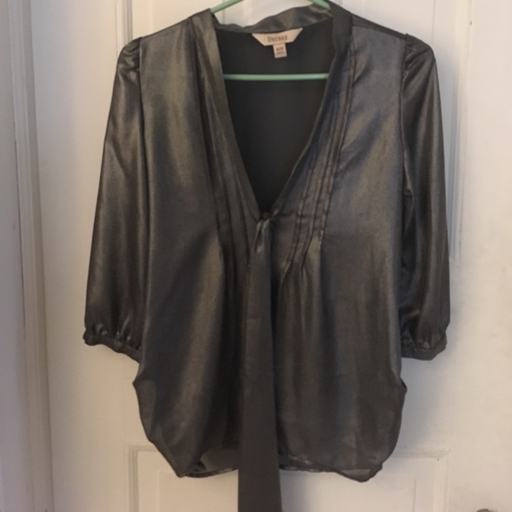 3/4 length shimmer blouse