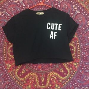 Cute af cropped top