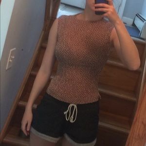 Poka doted shirt with polyester stripped material