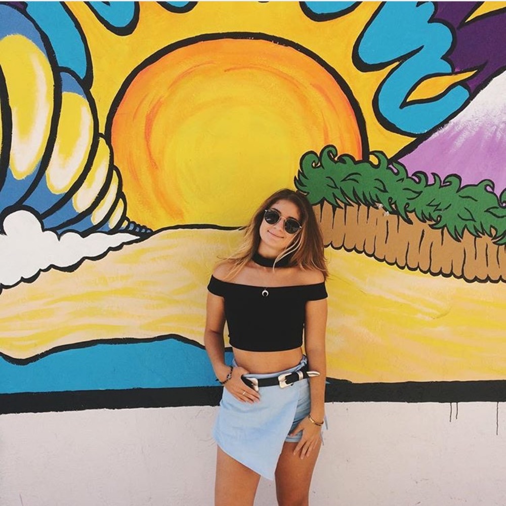 LF Black Off the Shoulder Crop Top