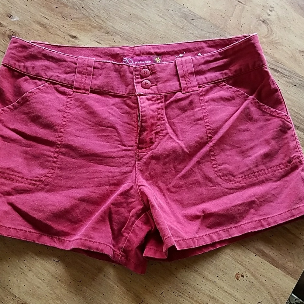 Red shorts