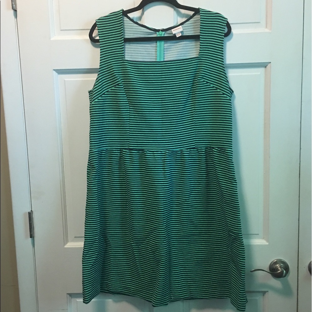 Merona Green and Black Summer Dress