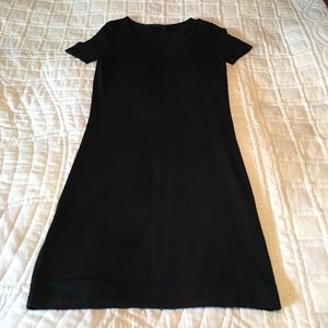 BCBG MAX AZRIA black 30% cashmere sweater dress