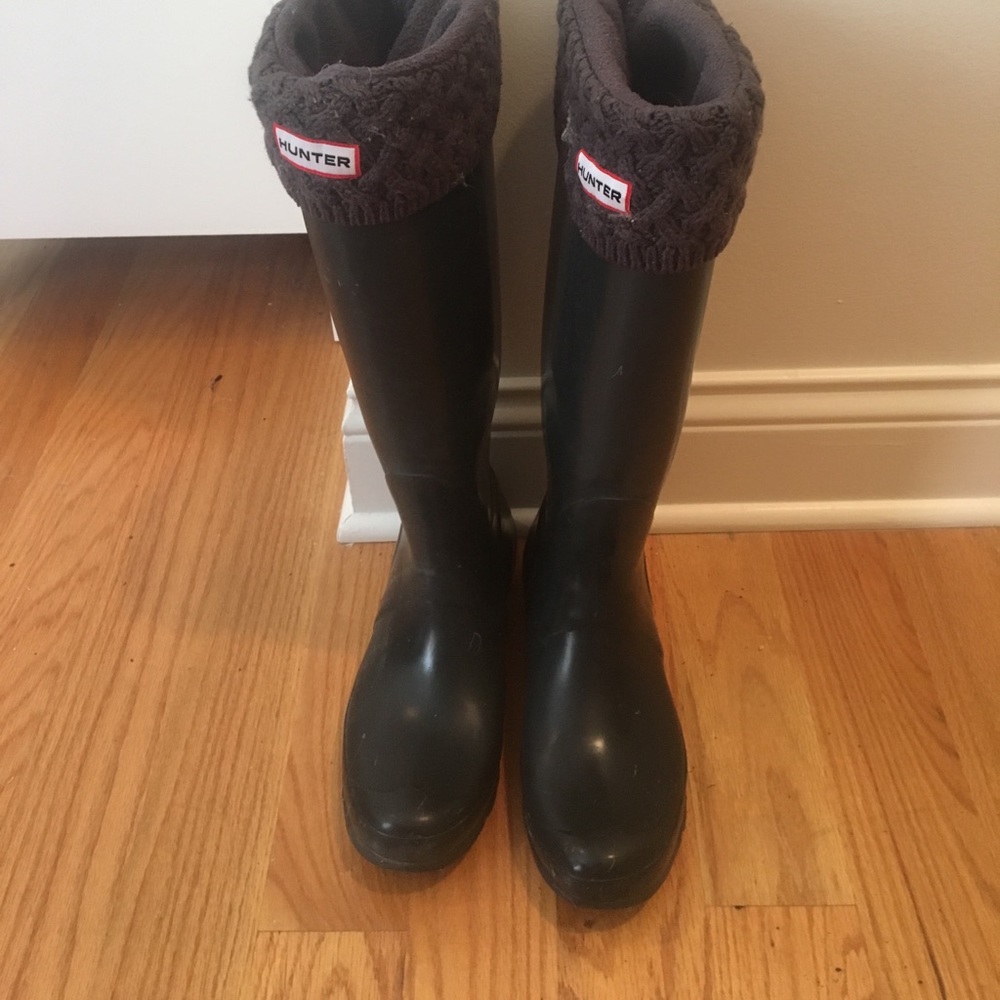 Hunter Rainboots-Navy