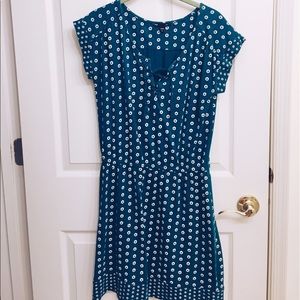 Gap turquoise floral print summer dress