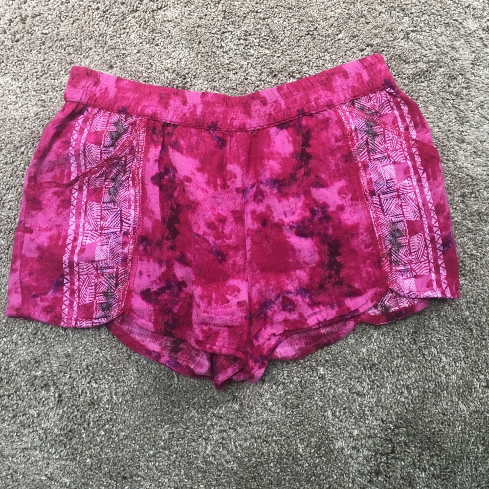 Hot pink shorts