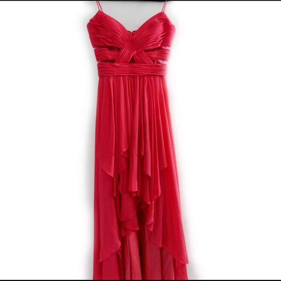GORGEOUS Caché Hot Pink High-Low Dress Size 4 - Picture 3 of 6