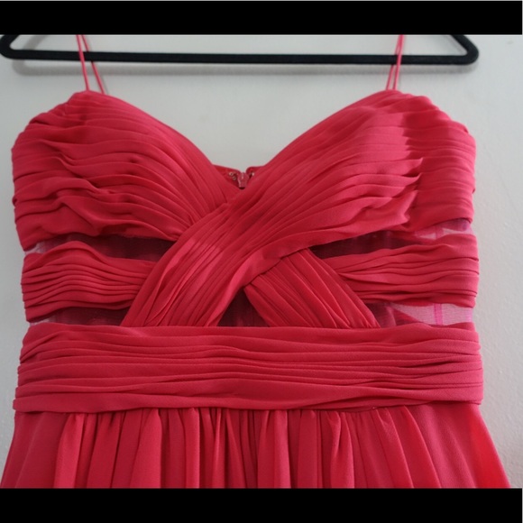 GORGEOUS Caché Hot Pink High-Low Dress Size 4 - Picture 6 of 6