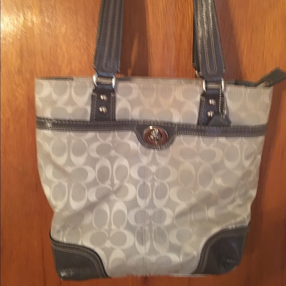 **OFFERS WELCOME**Coach Gray Shoulder Bag