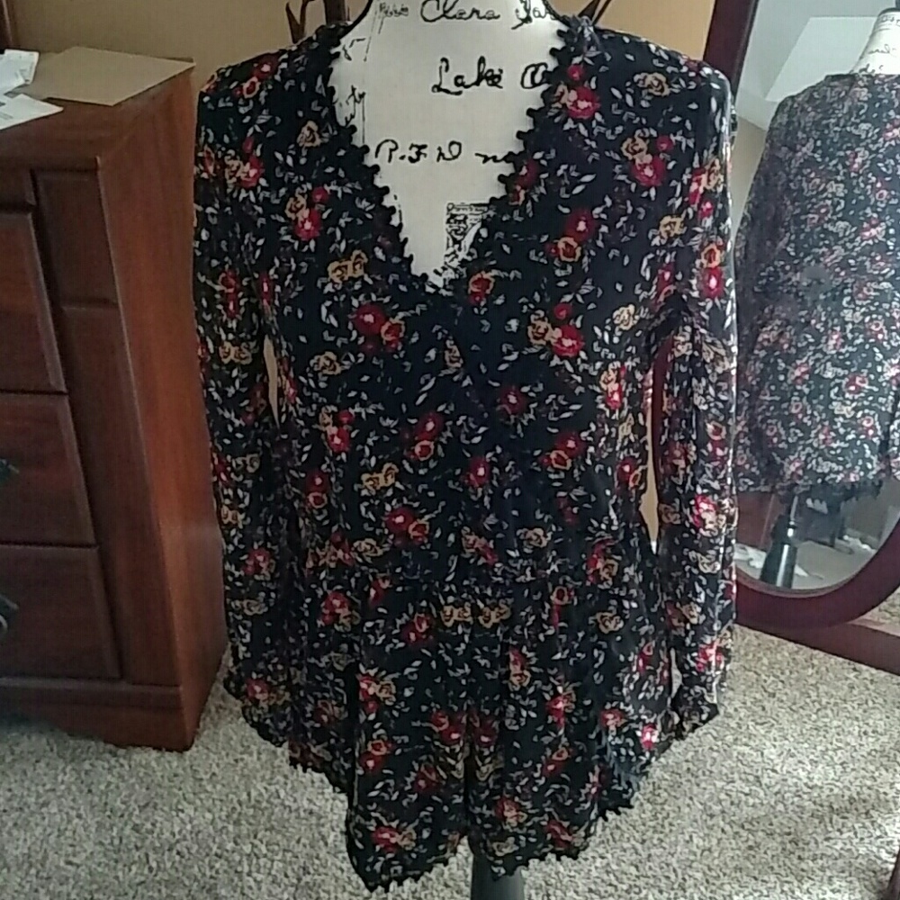Material Girl Key West Floral Romper