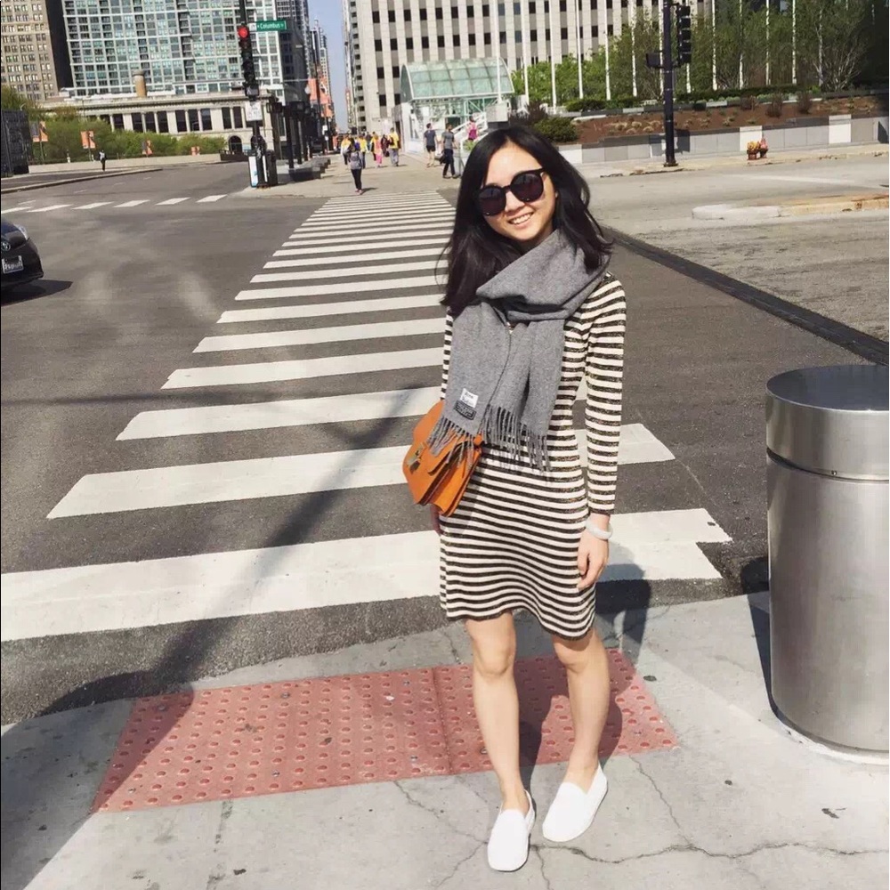 Sandro Striped Knit Dress