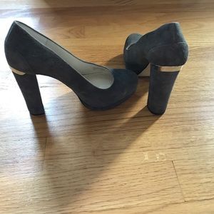 Michael Kors Gray Suede Platform