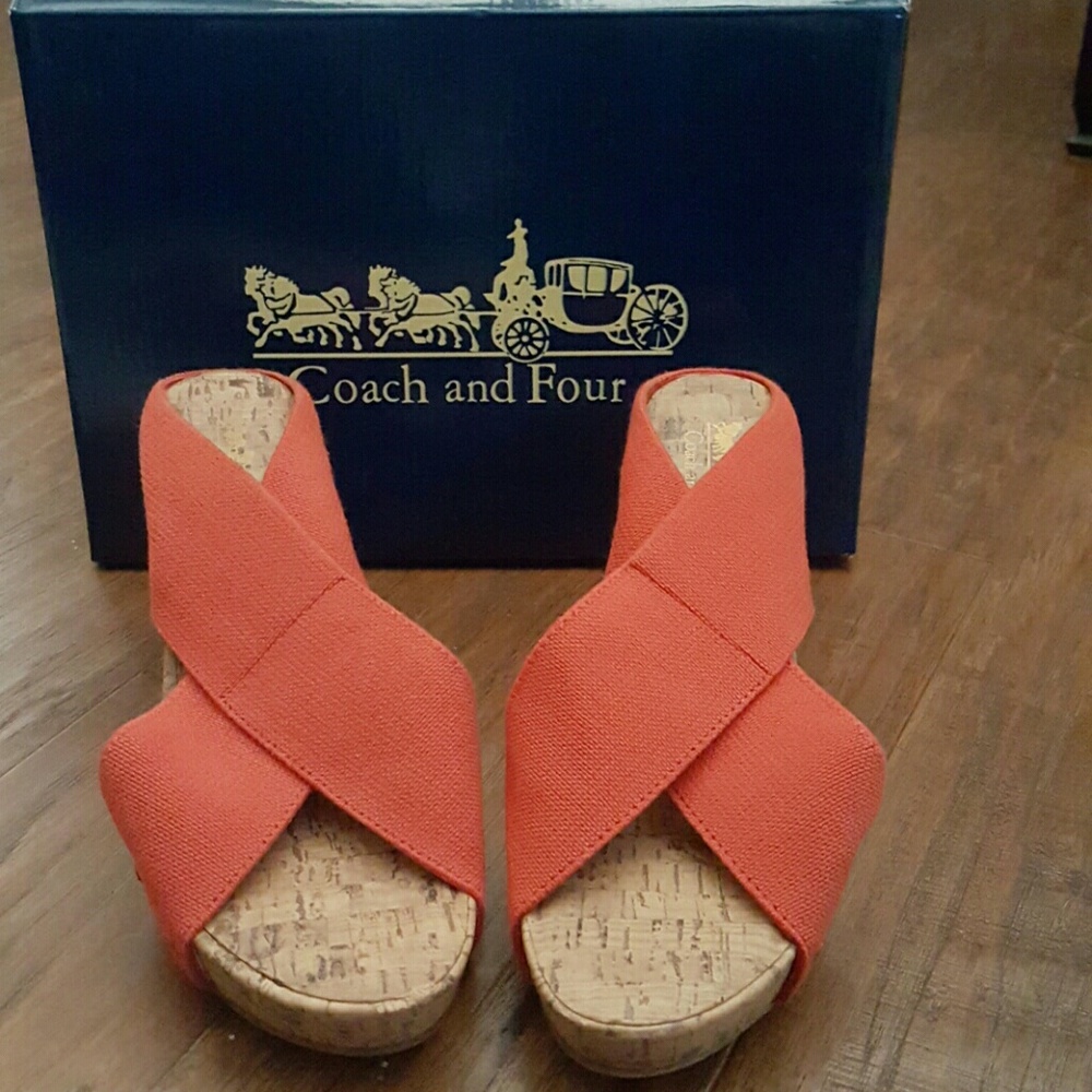 Coach and four sandals