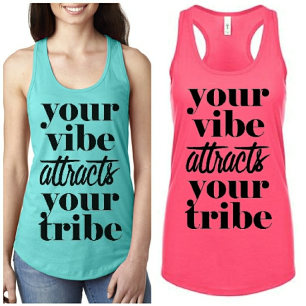 • Wholesale • Your Vibe Attracts Your Tribe Tank