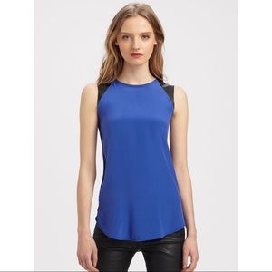 Parker Jeri Silk Leather Top. Like New!