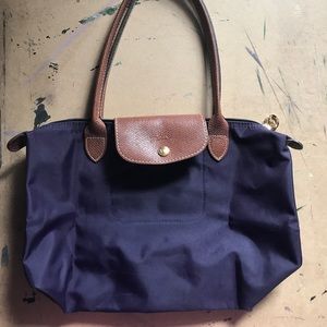 Purple Longchamp bag
