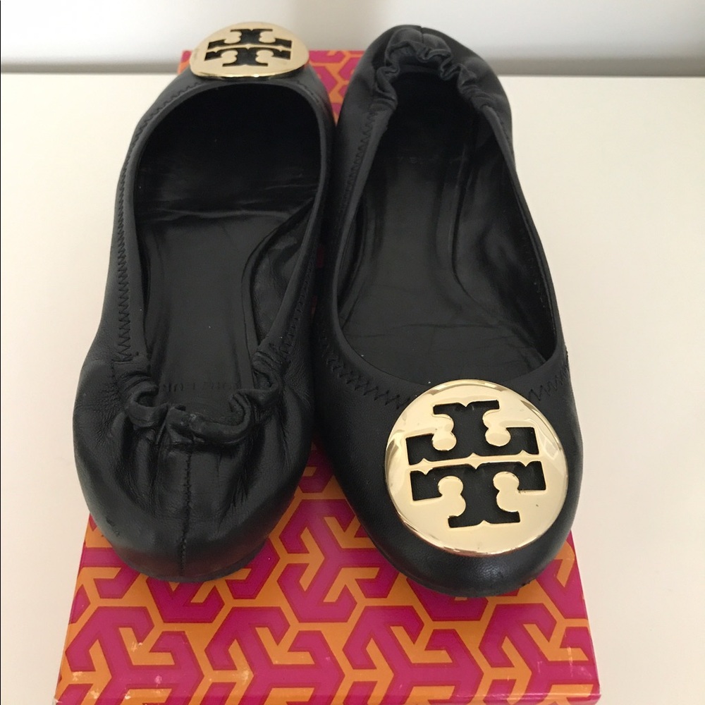 Tory Burch 'Minnie' Leather Ballet Flat - Size 6