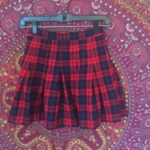 Plaid tennis skirt