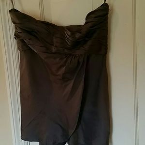 Banana Republic steel gray silk camisole top