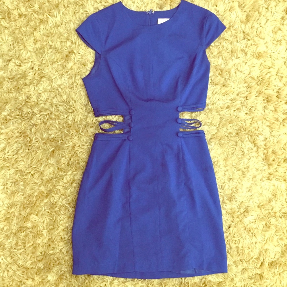 Blue Cutout Dress