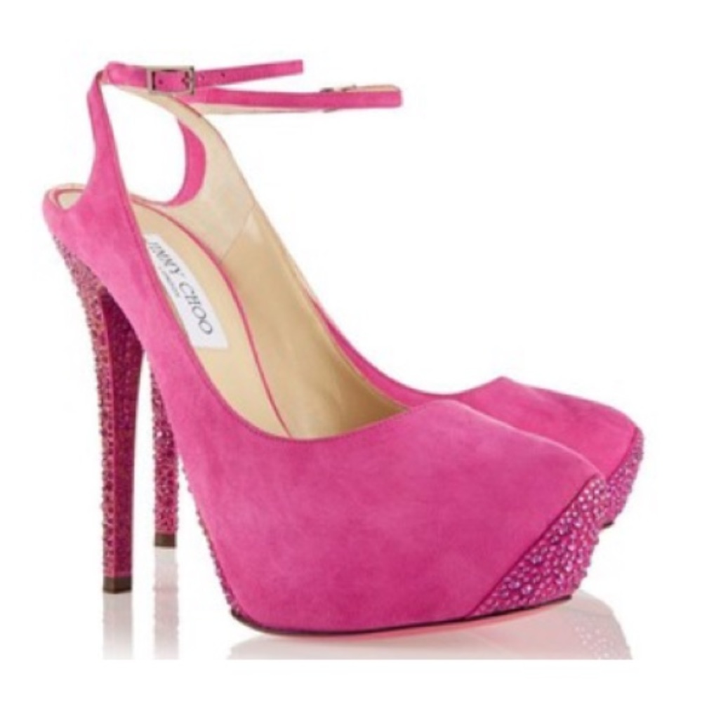 Jimmy Choo Crystal Pink Heels